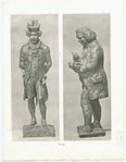 Johnson (Dr.) [right] and James Boswell [left]. Statuettes. The original working models of the famous statues by Percy Fitzgerald. [No. 99]