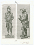 James Boswell. Statuette. The original model made by Percy Fitzgerald of the statue at Lichfield. Bronzed. 23-1/2 inches high. Signed on base, Percy Fitzgerald, Sc. (No. 21)