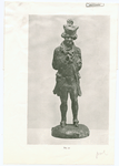 Boswell (James). Statuette. The original model made by Percy Fitzgerald for the statue at Lichfield. Bronzed. 23-1/2 inches high. Signed on base, Percy Fitzgerald, Sc. (No. 21)