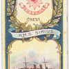 H.M.S. Sirius. 2nd Class Cuiser (1890).