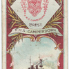 H.M.S. Camperdown. 2nd Class Battleship (1885).