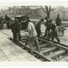 Ingersoll-Rand tool tie tamper (elec. driven) outfit and I. R. paving breakers in use on railway lines of Knoxville Power & Lt. Co.