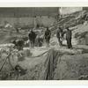 BCR and DCR jackhamers at work for Albert A. Vogt Co., Inc., on Mecca Temple building foundation, 57th St., Sixth and Seventh Ave., New York City