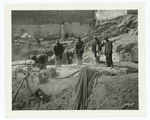 BCR and DCR jackhamers at work for Albert A. Vogt Co., Inc., on Mecca Temple building foundation, 57th St., Sixth and Seventh Ave., New York City