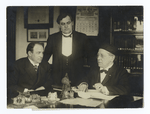 Three of Labor's great leaders who are active in the great dynamite plot case (from left to right) : Samuel Gompers, Frank Morrison, John Mitchell.