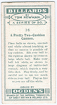 A pretty two-cushion cannon.