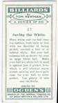 Saving the white.