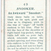 Snooker. An awkward "snooker."