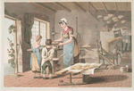 Woman making oat cakes