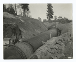 96" pipe line for Pacific Gas & Electric Co., supplies water to Halsey power house near Clipper Gap, Calif.