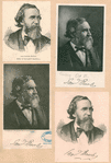 Samuel Bowles, Editor of Springfield Republican [four portraits]