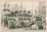 Bishop Thomas Bowman [inset]; The New York East Conference of the Methodist Episcopal Church, now in session at the Summerfield Church, Brooklyn.
