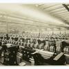 Section of skein room where unfinished yarn is put up in skeins.