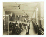 Section of warping and beaming.
