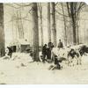 At work in a maple sugar camp.