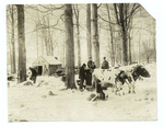 At work in a maple sugar camp.