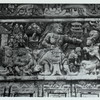 Java, East: Antiquities. Jago, candi: Tjandi Djago, relief depiciting a scene from the Parthayajna (?)