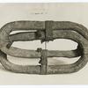 Chain, two links from the one stretched across the Hudson River to exclude the British. Essex Inst.