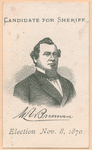 Candidate for sheriff : M. L. Brennan.