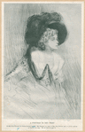 A portrait in drypoint of Miss Vera Brewster, by Arthur Garfield Learned....