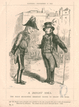 A bright idea. The peace recruiting sergeant trying to enlist the duke