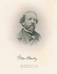 George Brinley [signature] Born, Boston May 17th, 1815. Died, Bermuda, May 16th, 1875