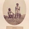 Sonthal, aboriginal, Bhagulpore Hills. [2 men, one sitting and one standing]