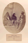 Limboo group, aboriginal, trans-HImalayan, Nipal. [2 men and one woman sitting]