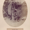 Moormi group, Tibetans, Nipal. [2 men with plowing tools, one standing and one sitting]