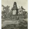 First Rev[olution] mon[ument] erected in U.S. Martyrs of April 19 1775 are buried beneath this stone. Lexington, Mass.