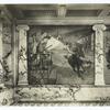 Paul Revere ride, mural painting by Robert Reid in the Hale House, Boston.
