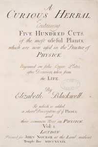 A curious herbal, containing five hundred cuts of the most useful plants, which are now used in the practice of physick