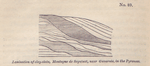 No. 89.  Lamination of clay-slate, Montagne de Sequinat, near Gavarnie, in the Pyrences.