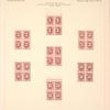 1c bright claret Postage Due proof block of four