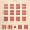 1c deep claret Postage Due block of four