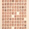 3c orange brown Washington reconstructed pane of 100