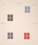 $1 ultramarine US Postal Savings Official Mail block of four