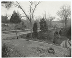 The historic stone bridge which figures so in first battle, eastern gateway of park.