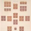 4c orange brown Lincoln block of six