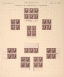 8c violet brown Sherman block of six