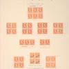 50c orange Jefferson block of six