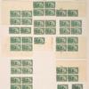 1c dark yellow green Jacques Marquette on the Mississippi block of four