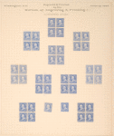 1c ultramarine Franklin block of four