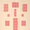 2c carmine Washington block of six