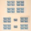 1c deep blue Columbus in sight of land block of four