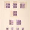 3c purple Jackson block of four