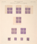 3c purple Jackson block of four