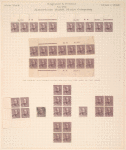 8c lilac Sherman imprint strip of five