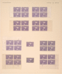 6c purple Columbus Welcomed at Barcelona block of four