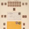 2c brown Jackson plate number and imprint block of twelve